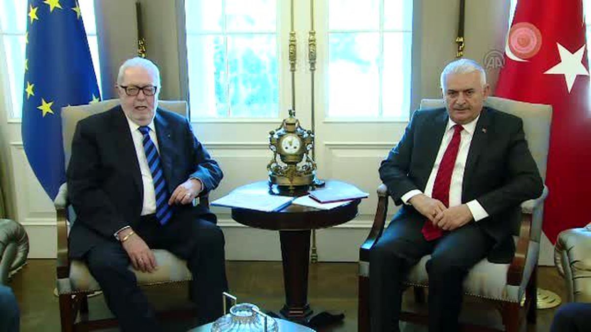 Başbakan Yıldırım\'ın Agramunt\'u Kabulü