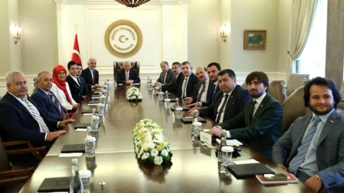 Başbakan Yıldırım, Kızılay Heyetini Kabul Etti