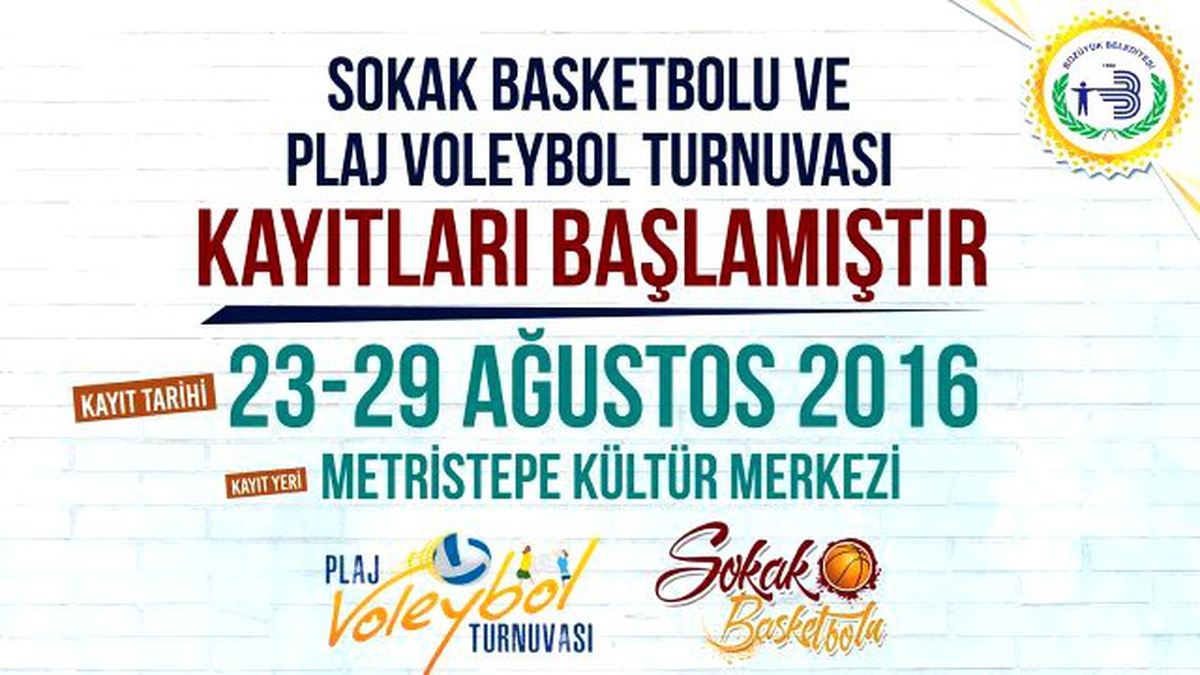 Bozüyük\'te Plaj Voleybolu ve Sokak Basketbolu Turnuvası