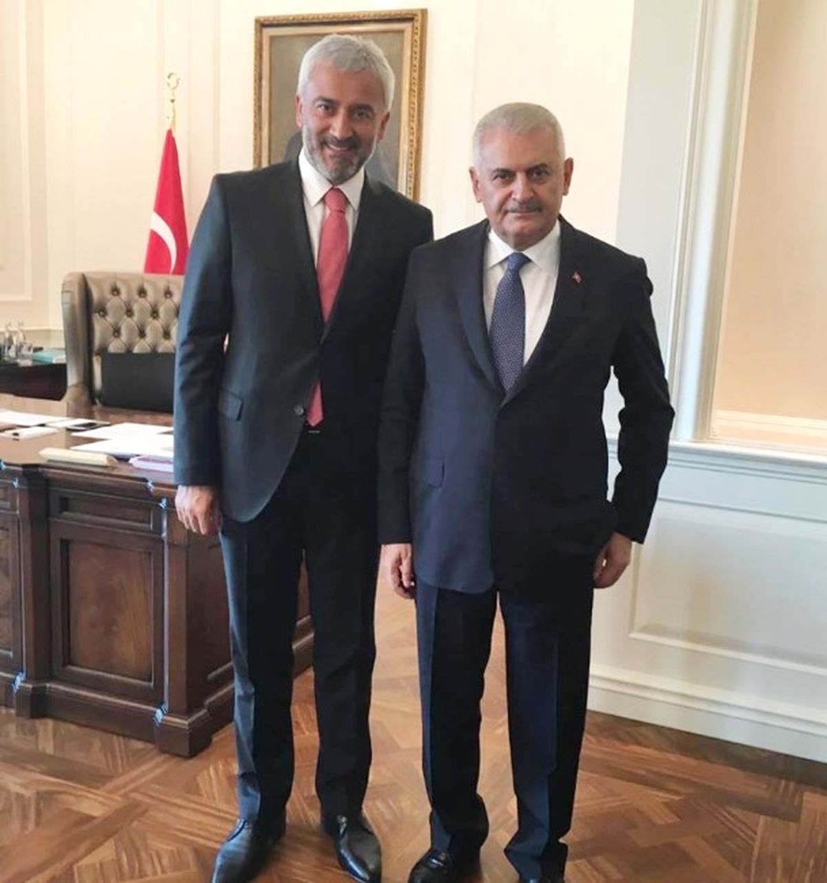 Enver Yılmaz, Çankaya\'da Başbakan Yıldırım ile Görüştü