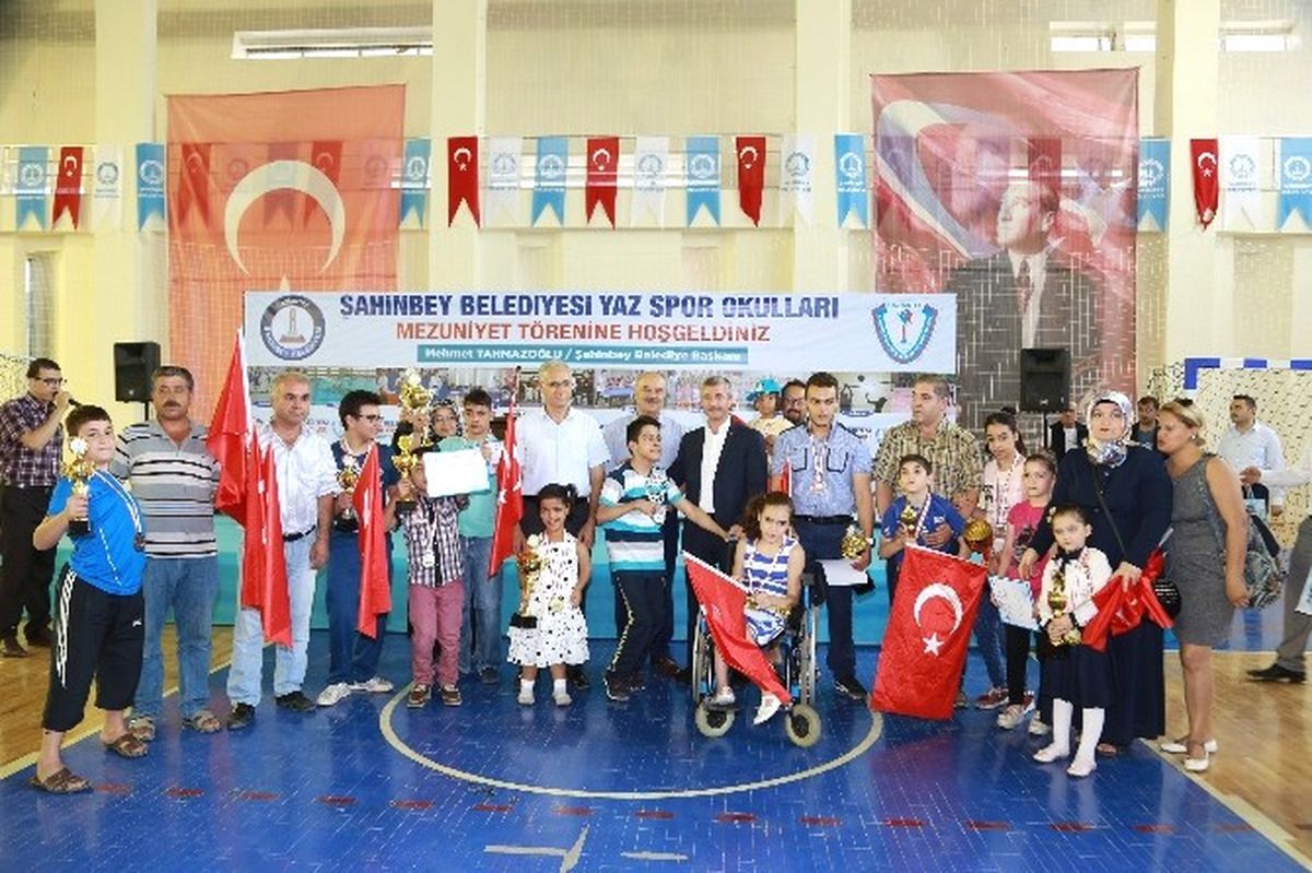 Şahinbeyli Sporcular Sertifikalarını Aldı