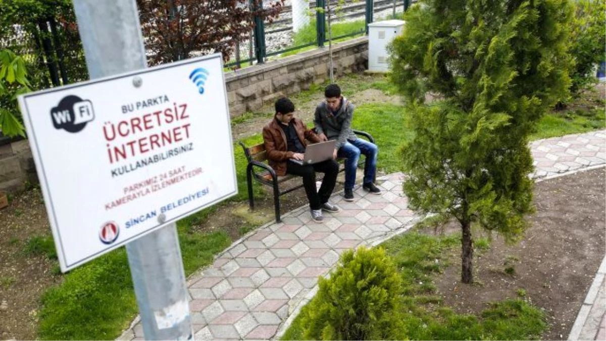 Sincan Parklarında İnternet Keyfi