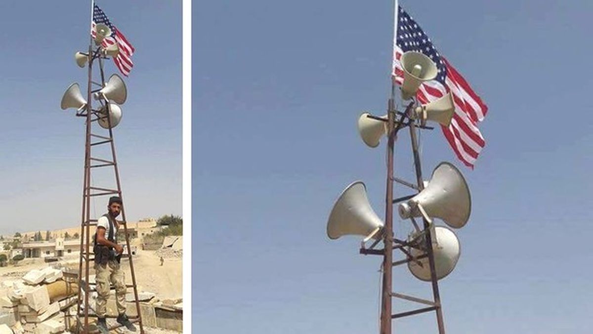 Ypg Militanları ABD Bayrağını Kalkan Olarak Kullanıyor