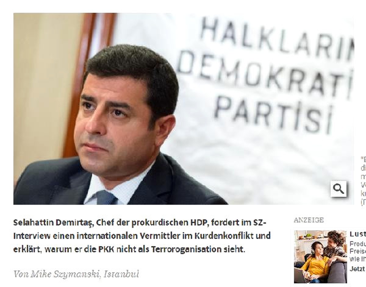 Demirtaş: Biz PKK\'yı Terör Örgütü Olarak Tanımlamıyoruz