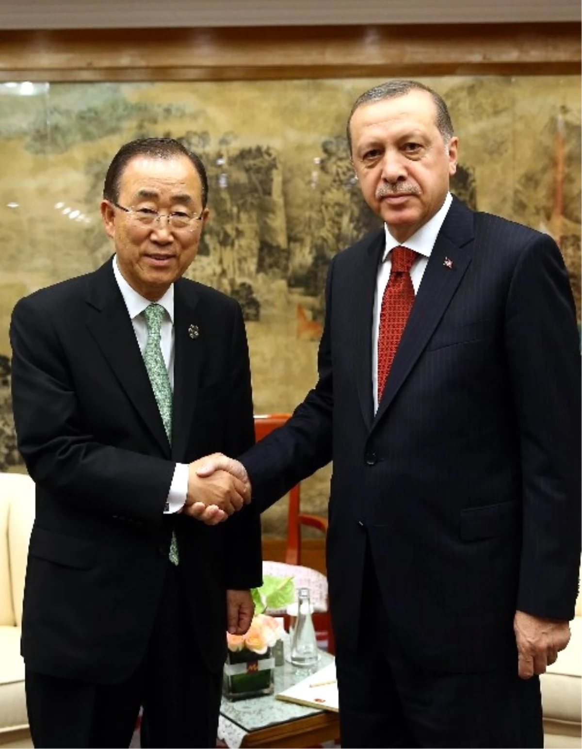 Erdoğan, BM Genel Sekreteri Ban Ki-Moon\'la Görüştü