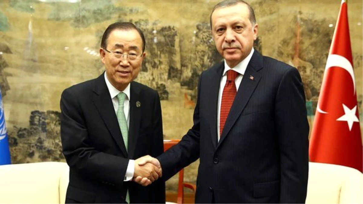 Erdoğan, BM Genel Sekreteriyle Görüştü; Fırat Kalkanı\'nı Anlattı