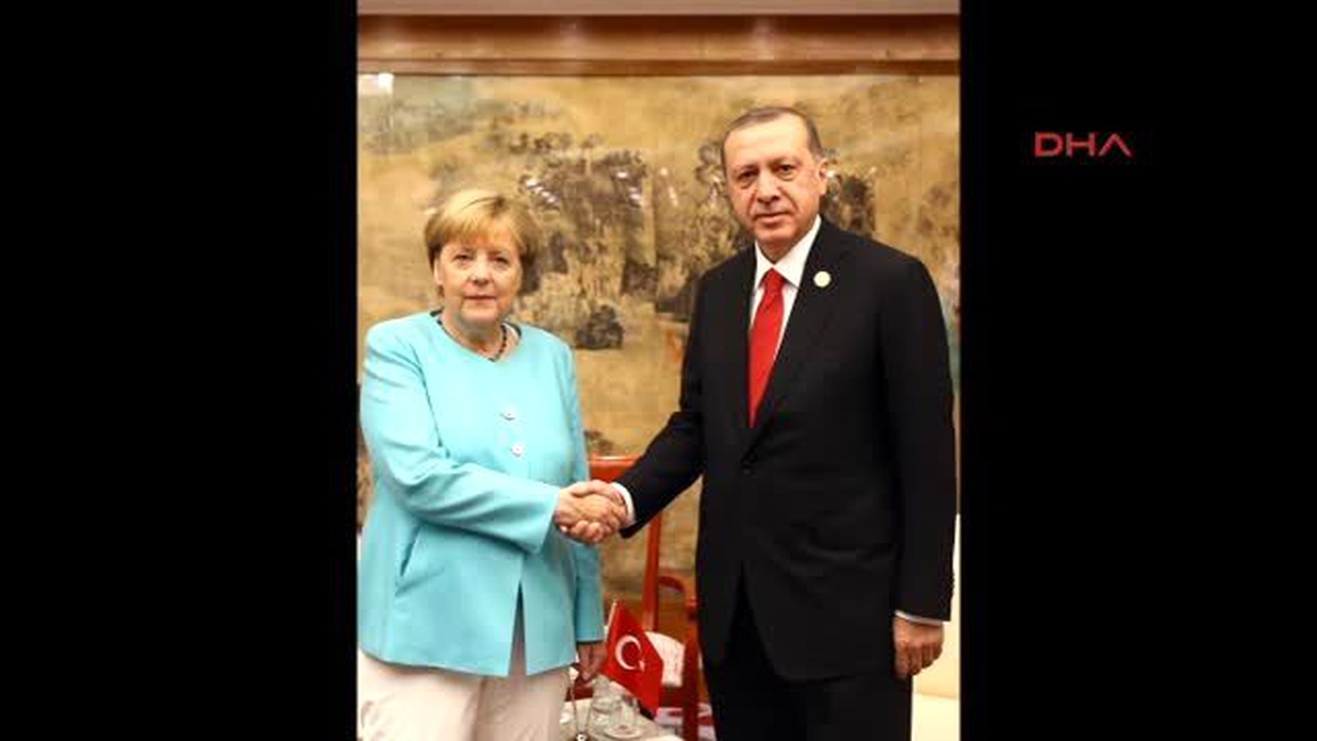 Cumhurbaşkanı Recep Tayyip Erdoğan, Almanya Başbakanı Angela Merkel ile Görüştü
