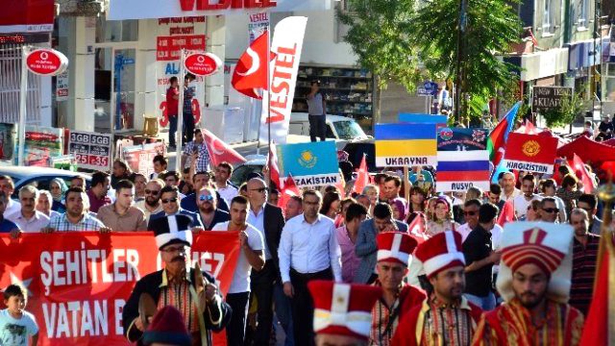 Terör Olaylarını Protesto Yürüyüşü