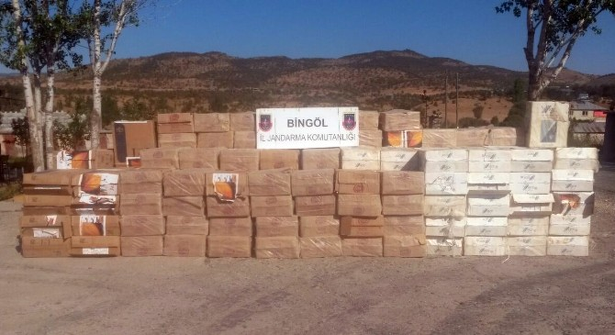 Bingöl\'de 350 Bin TL Değerinde Kaçak Sigara Ele Geçirildi