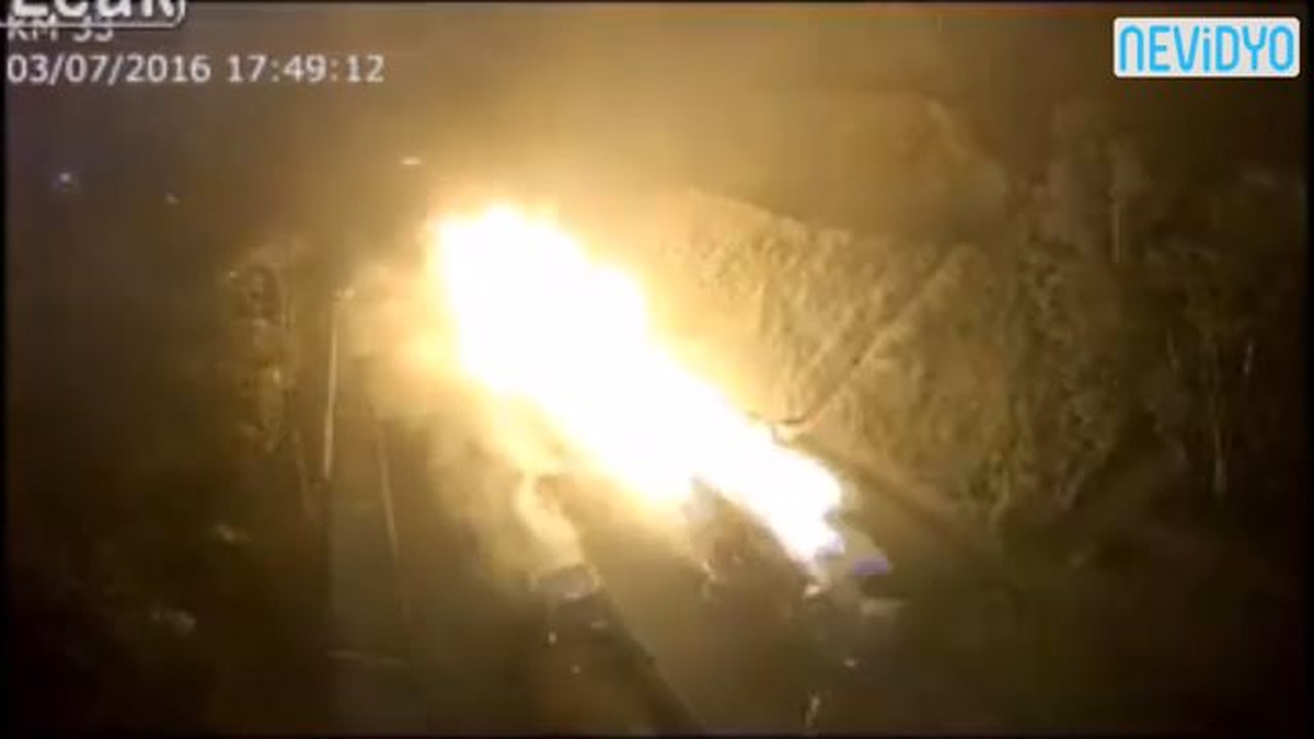 Korkunç Tanker Kazası Kamerada!