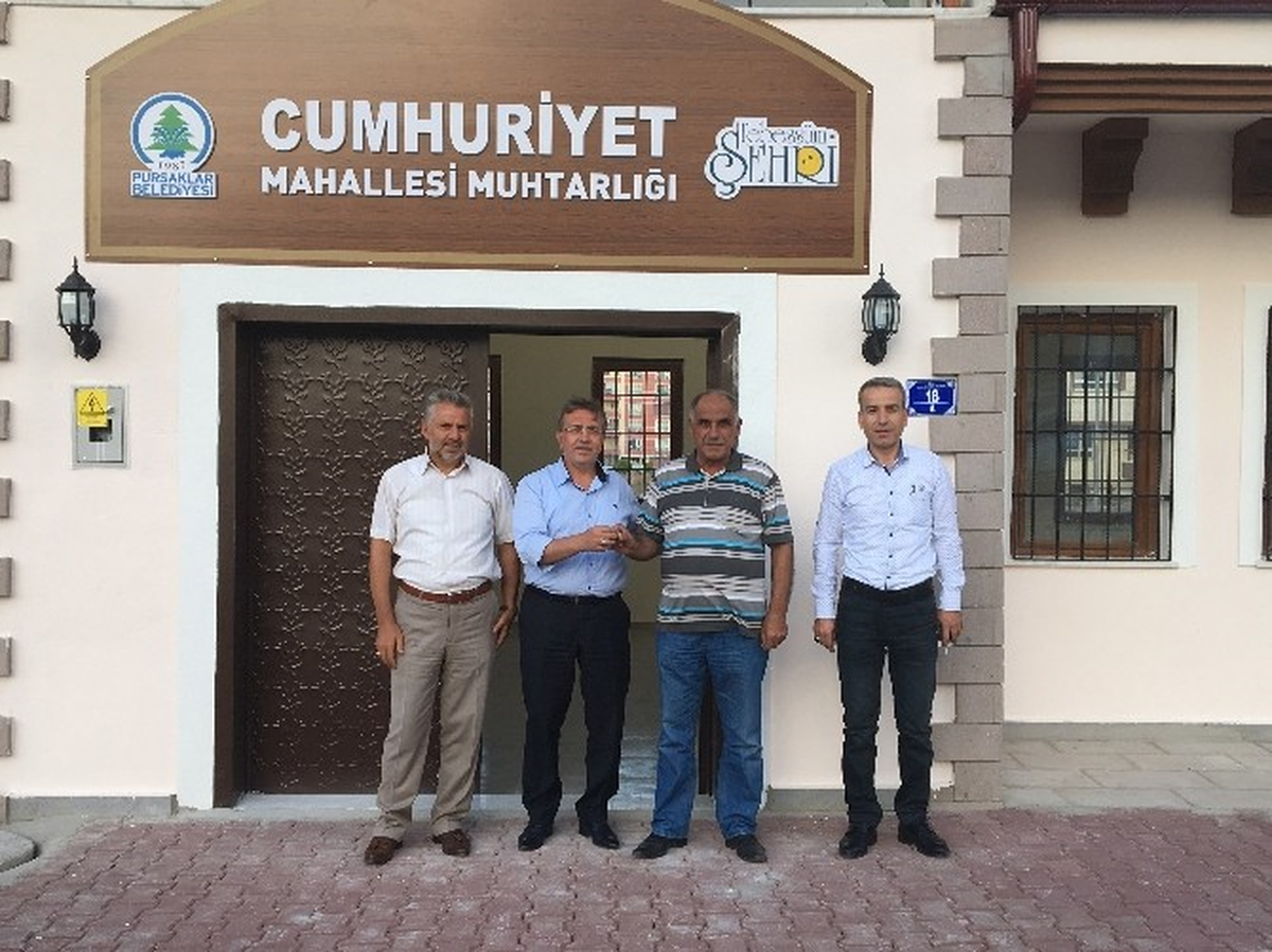 Saray\'daki Yeni Muhtarlık Binası Teslim Edildi