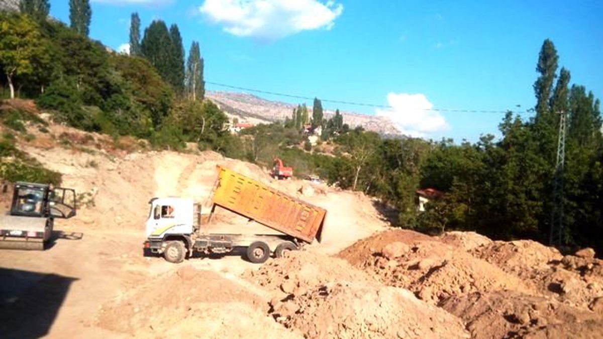 Yığılca\'da Çevre Yolu Çalışmaları