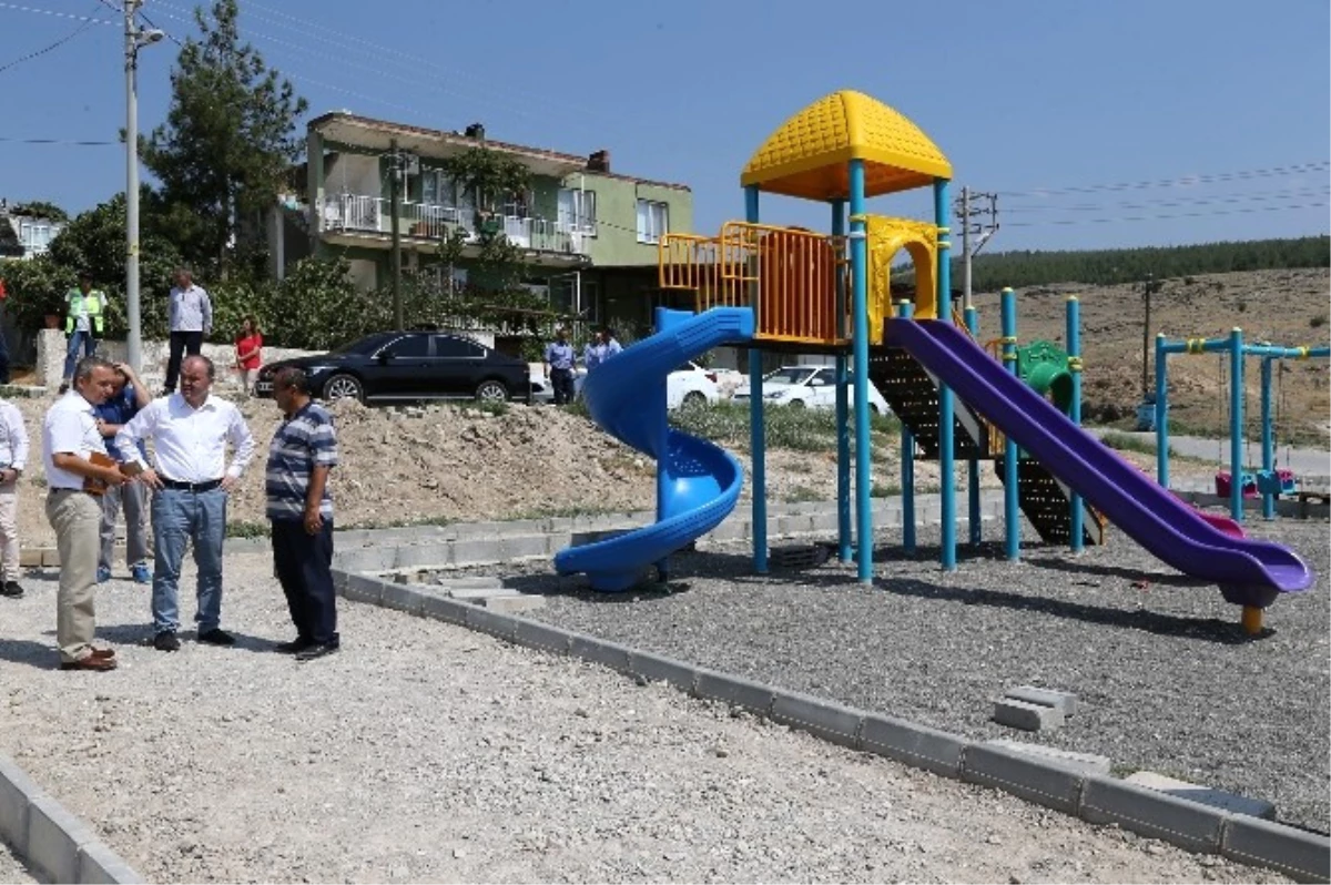 Başkan Gürlesin Park Çalışmalarını İnceledi