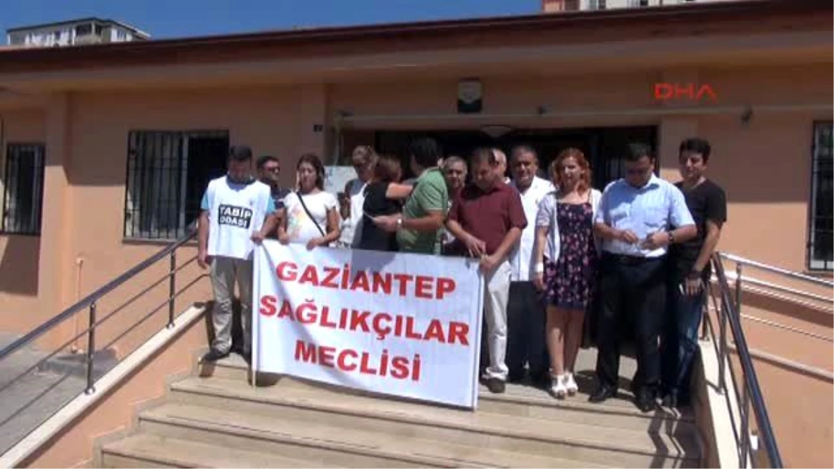 Gaziantep\'te Sağlık Çalışanlarından Şiddet Protestosu