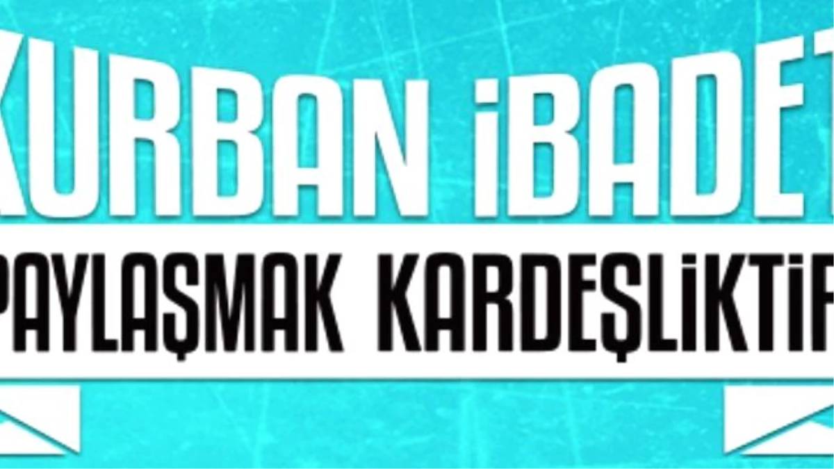 İhh\'dan "Kurban İbadet, Paylaşmak Kardeşliktir" Kampanyası