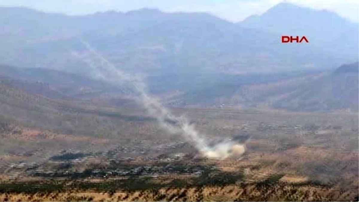 Derecik\'te Belirlenen PKK Hedefleri Obüs Toplarıyla Vuruldu