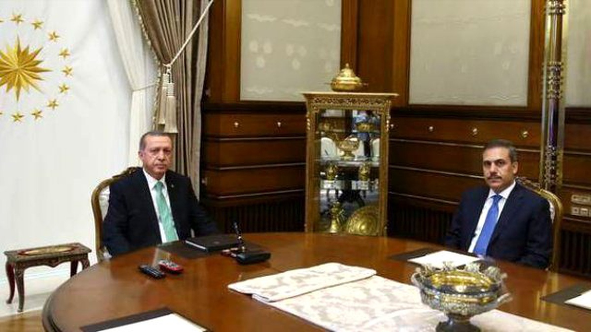 Cumhurbaşkanı Erdoğan, Hakan Fidan\'ı Kabul Etti