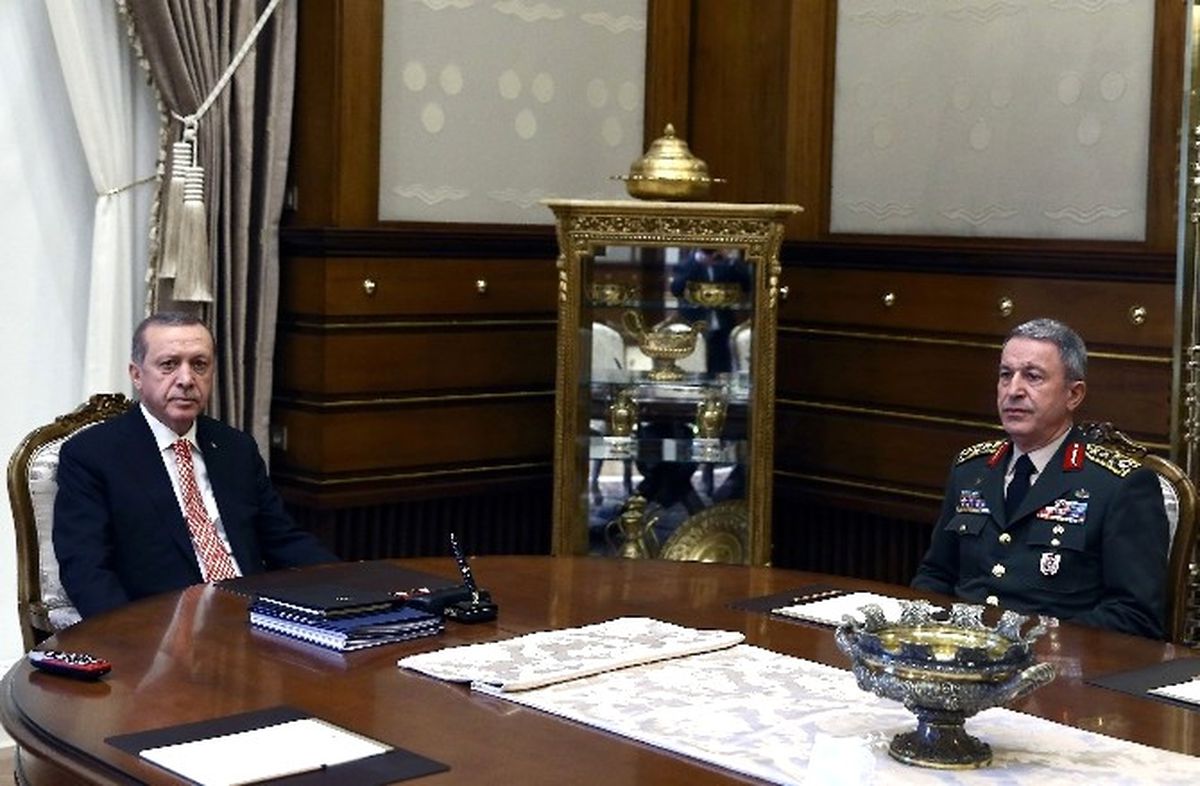 Cumhurbaşkanı Erdoğan, Orgeneral Akar\'ı Kabul Etti
