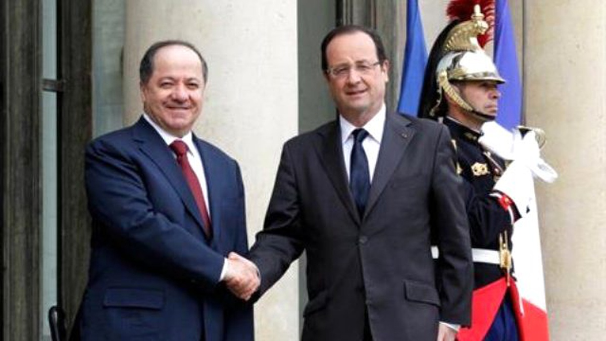 Hollande, Barzani ile Görüştü