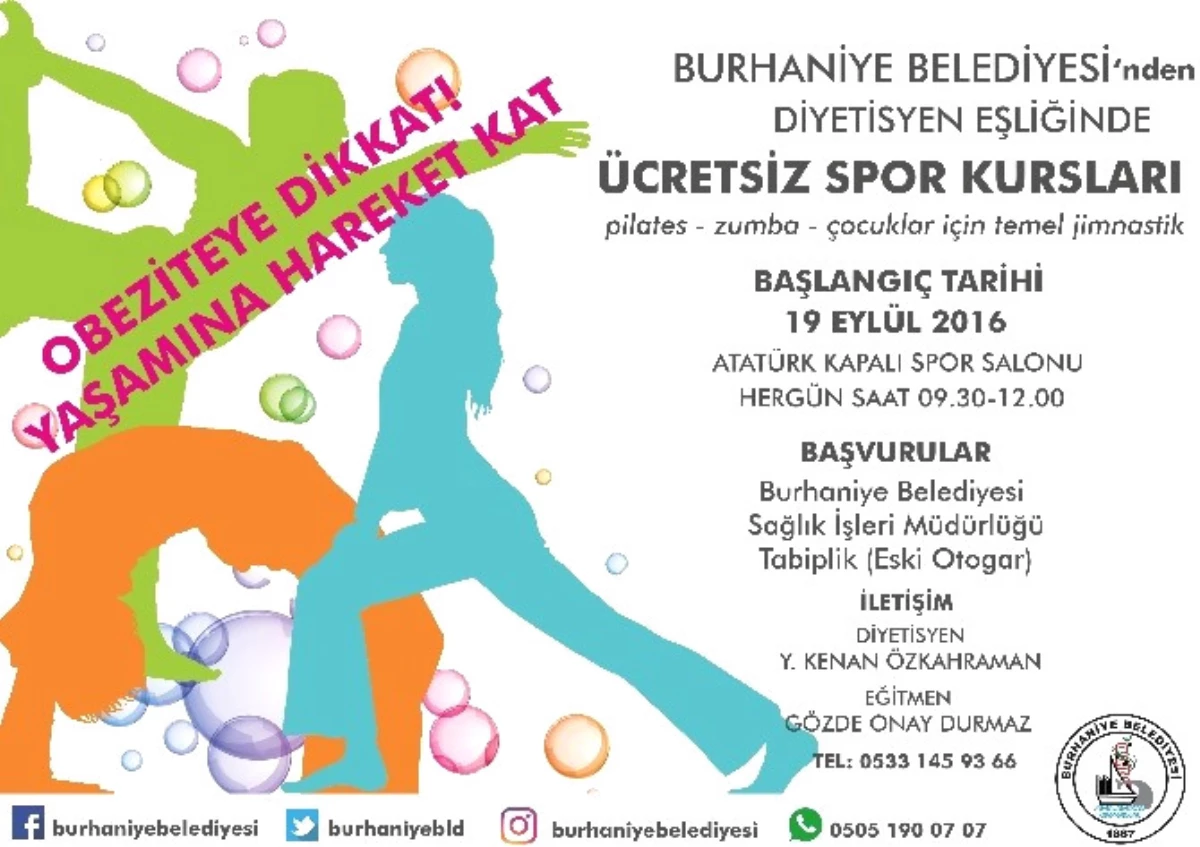 Burhaniye Belediyesi\'nin Ücretsiz Spor Kursları Devam Ediyor