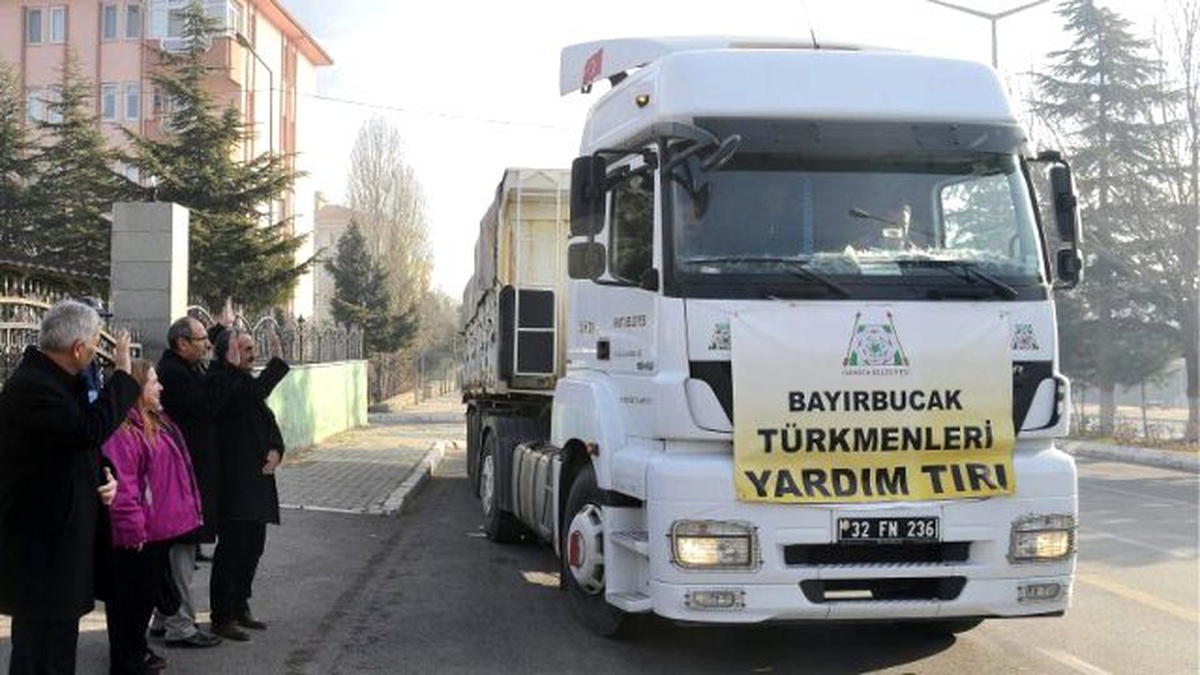 Isparta\'dan Bayırbucak Türkmenlerine Gıda Yardımı