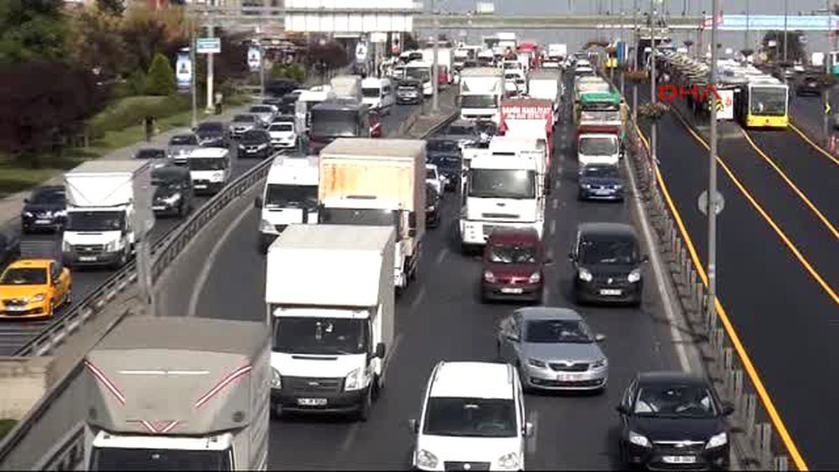 İstanbul\'da Trafik Yoğunluğu