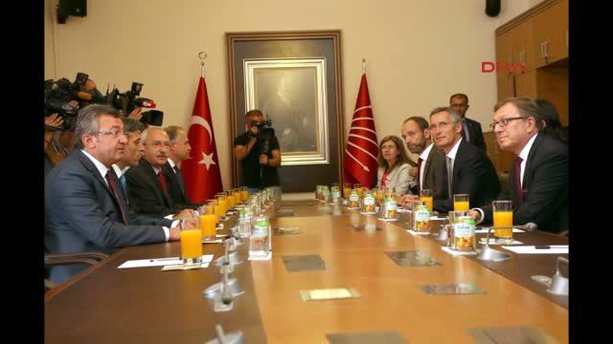 Kılıçdaroğlu, NATO Genel Sekreteri Stoltenberg\'le Görüştü