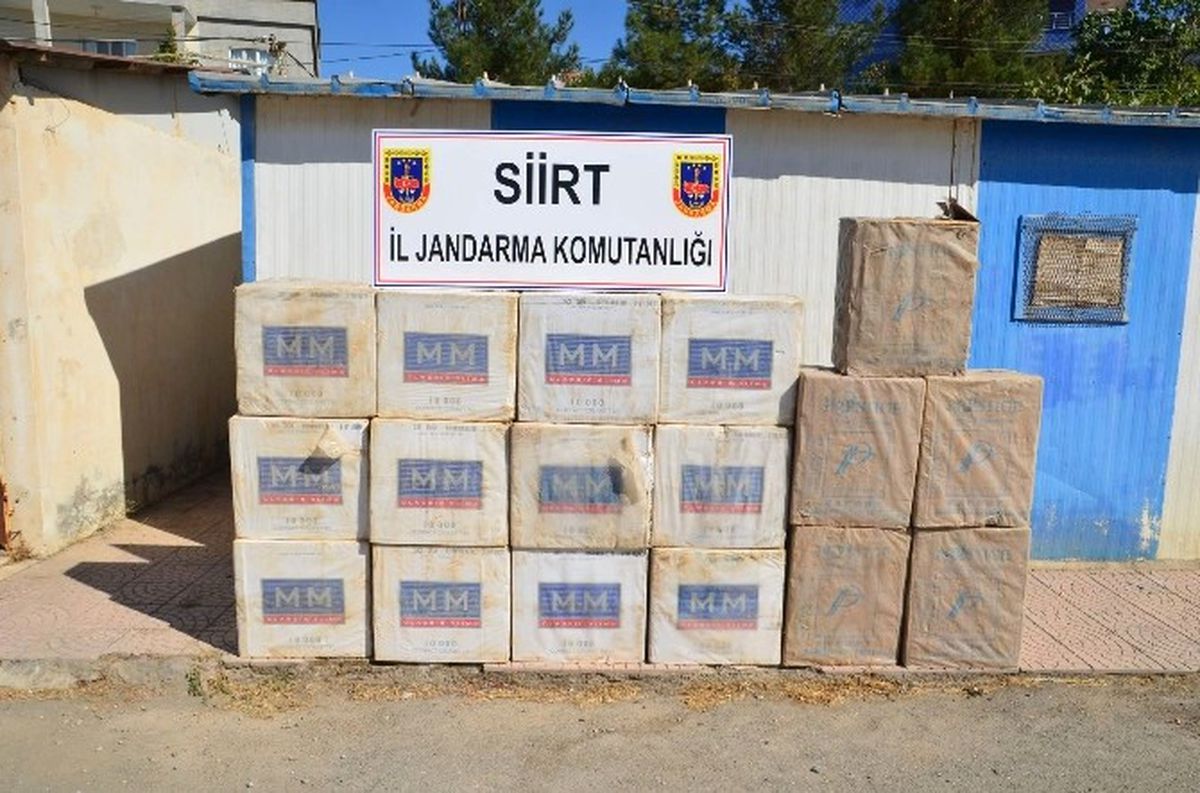 Siirt\'te 86 Bin Paket Kaçak Sigara Ele Geçirildi