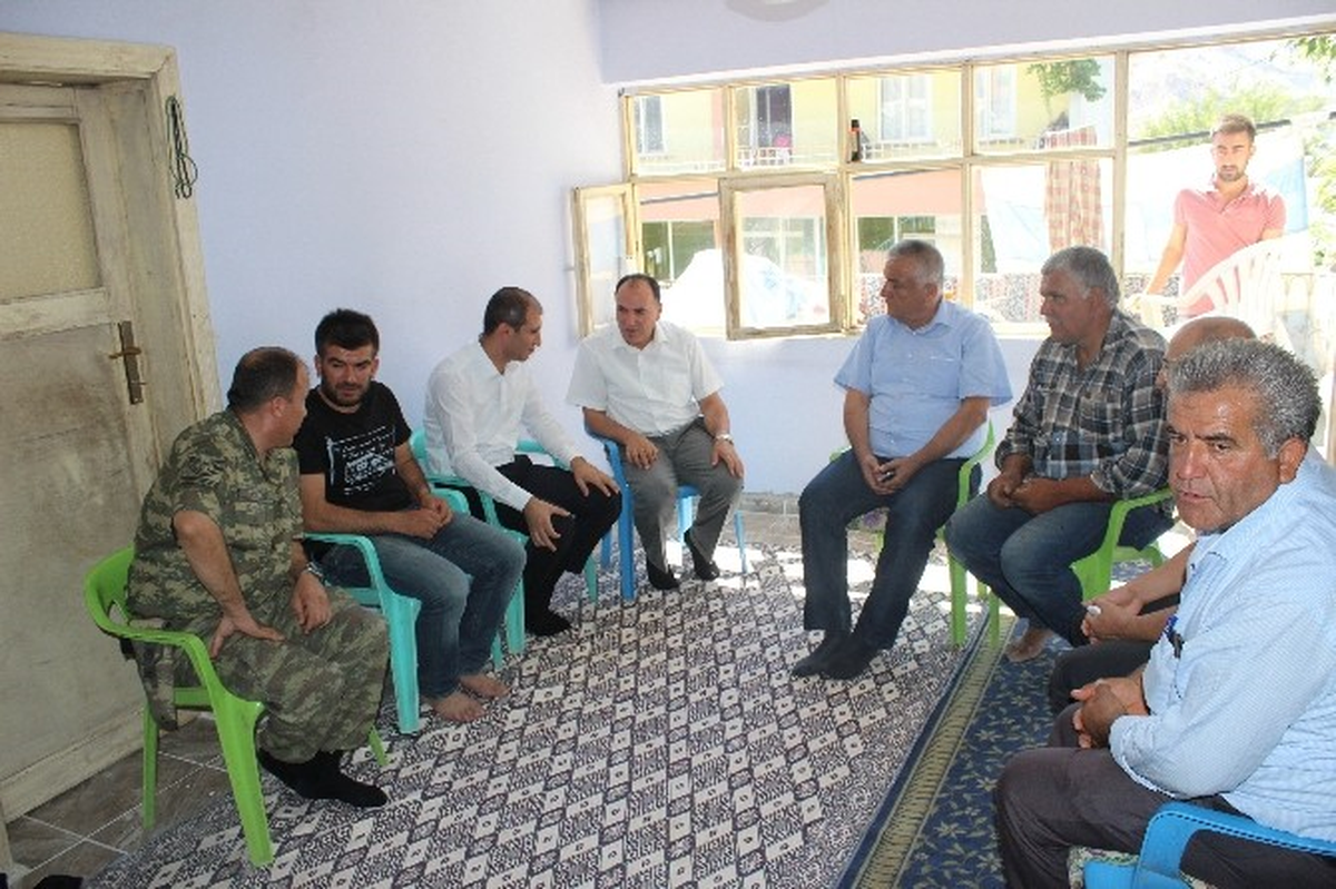 Tut Kaymakamı Aksu Gazileri Ziyaret Etti