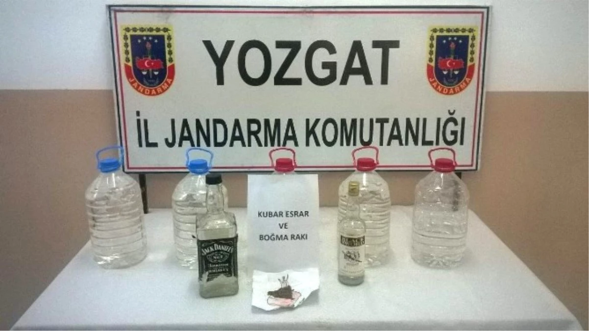 Yozgat Jandarmadan Kaçak İçki Operasyonu