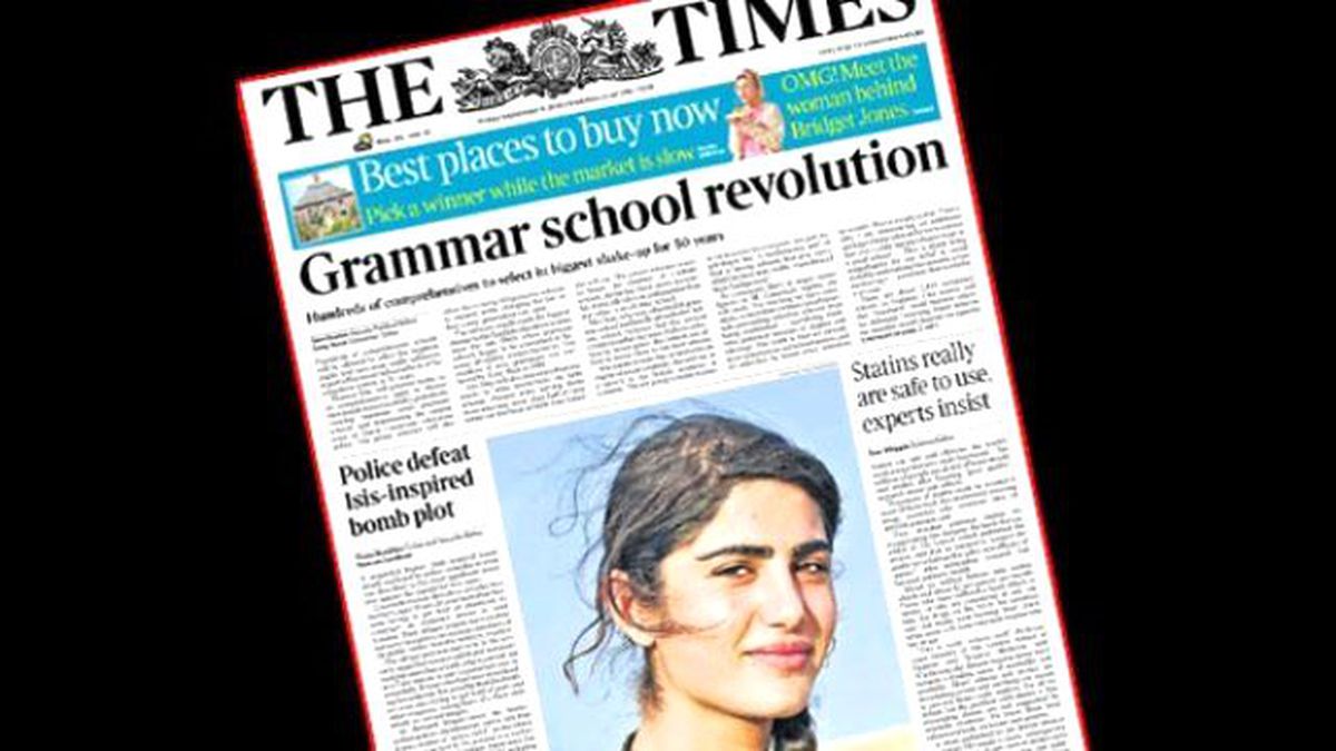 İngiliz Times, PYD'li Teröristi Kapak Yapıp Övgüler Dizdi