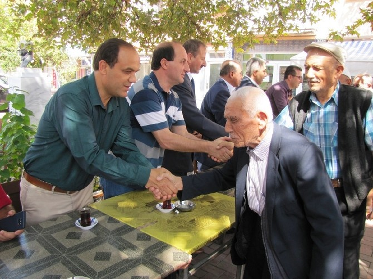 Hisarcık\'ta Halkla Bayramlaşma