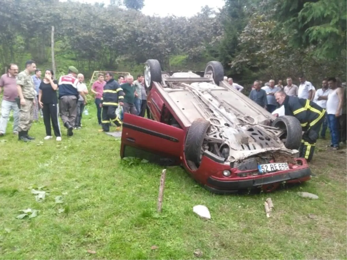 Ordu\'da Trafik Kazası: 1 Ölü, 1 Yaralı