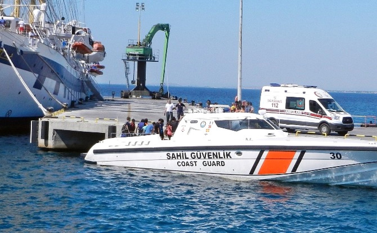 Göçmenler Yakalandı, Turistler Limanda Öz Çekim Yaptı