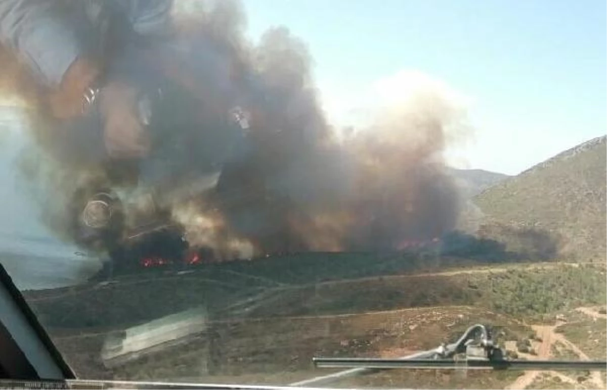 Karaburun\'da Piknikçi Ateşi Ormanı Yaktı