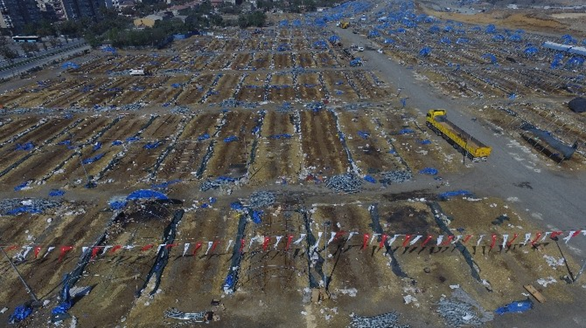 Kurban Pazarlarındaki Temizlik Çalışmaları Havadan Görüntülendi
