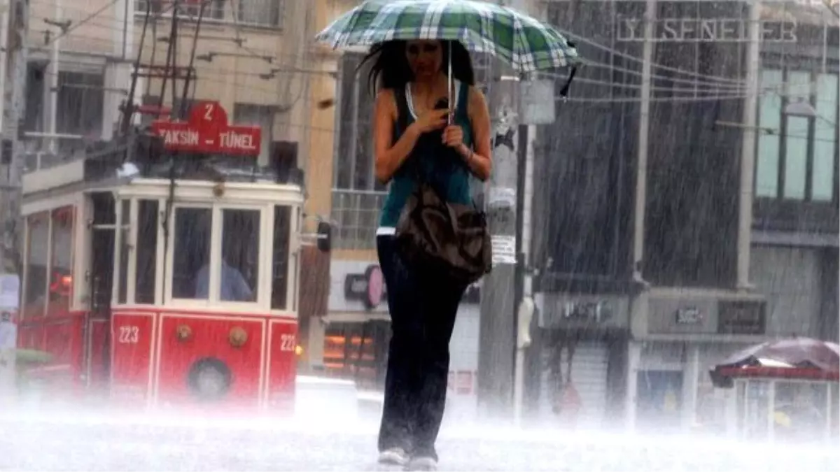 İstanbul ve Bazı Bölgelerde Sağanak ve Gök Gürültülü Sağanak Yağış Bekleniyor