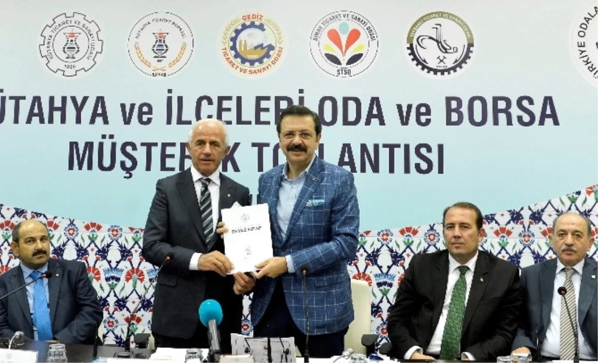 Oda ve Borsa Başkanları Kütahya\'da Toplandı