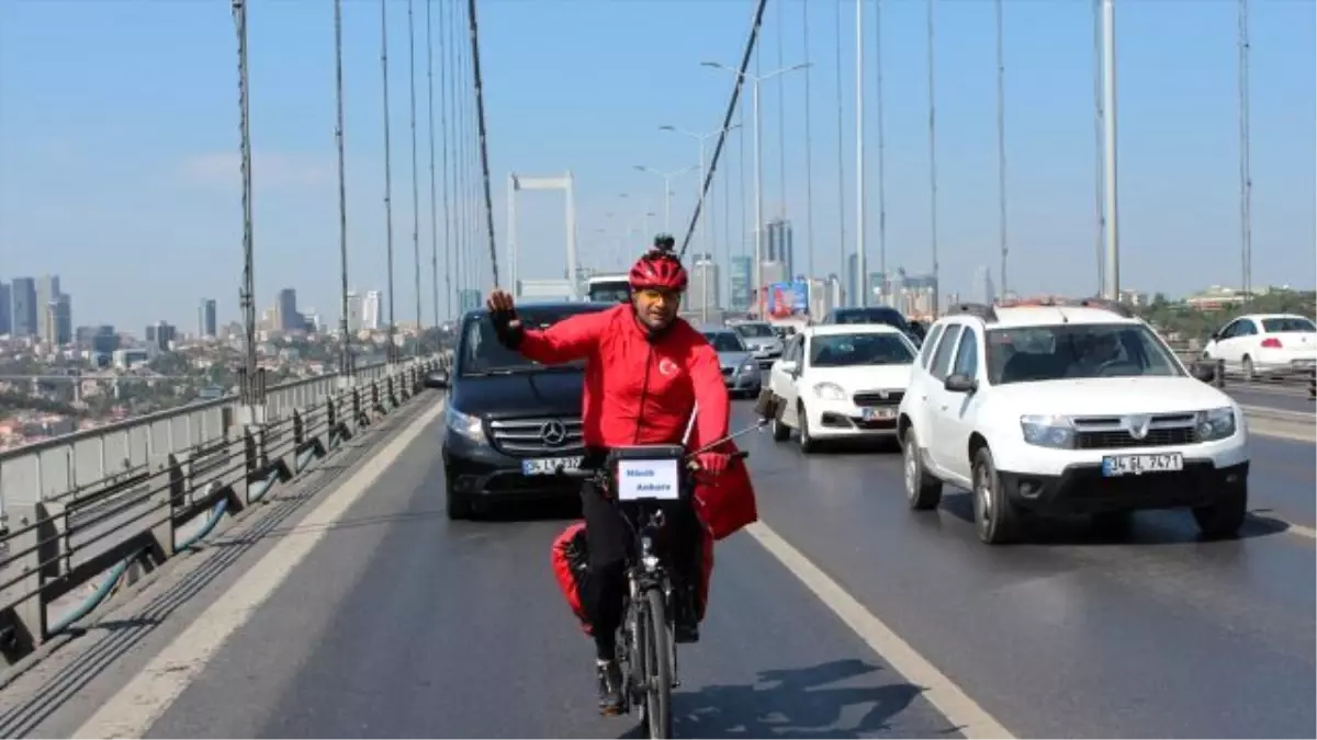 Darbeye Karşı 2 Bin 250 Kilometre Pedal Çevirdi - İstanbul