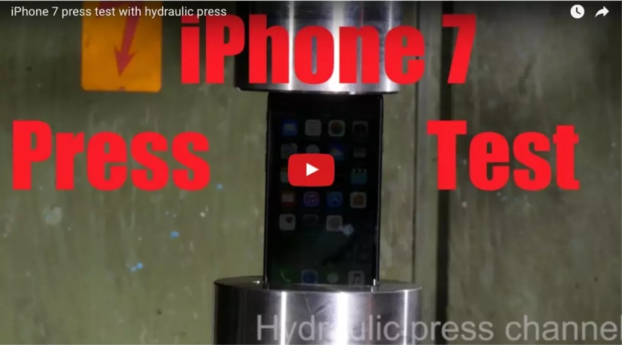 İphone 7 Hidrolik Pres Testi, Yok Artık!