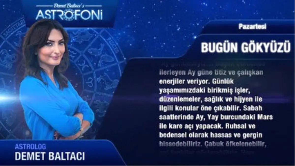 19 Eylül 2016 Pazartesi Bugün Gökyüzü