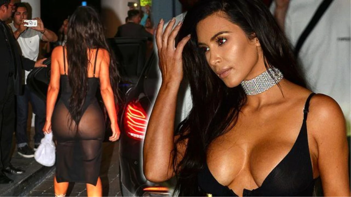 Kim Kardashian, Kocasının Konserine Tanga Elbise Giyip Gitti