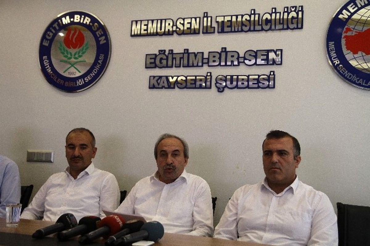 Eğitim Bir-Sen Kayseri Şube Başkanı Aydın Kalkan Açıklaması