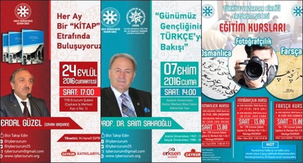 Tyb Erzurum Şube Başkanı İspirli, Yapacakları Faaliyetleri Açıkladı