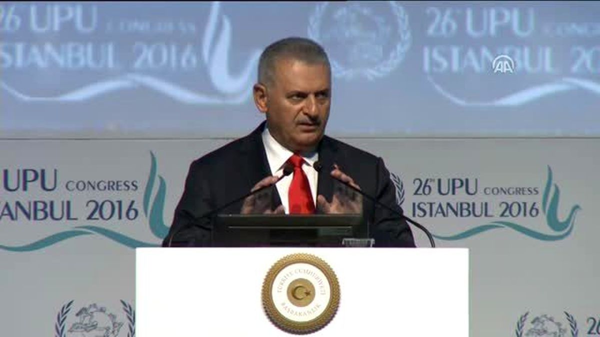 Başbakan Yıldırım 26.dünya Posta Kongresi Çıkışında Soruları Cavapladı
