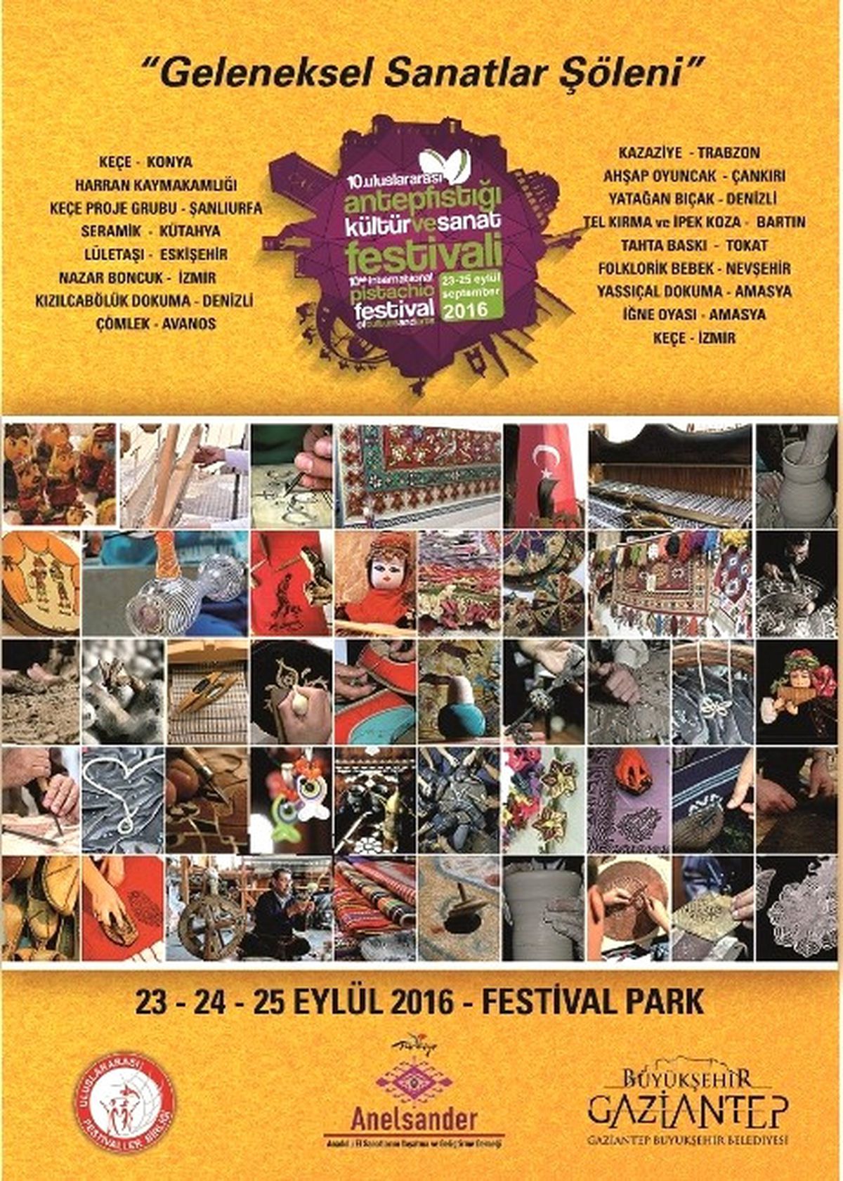 10.uluslararası Antepfıstığı Kültür ve Sanat Festivali Başlıyor