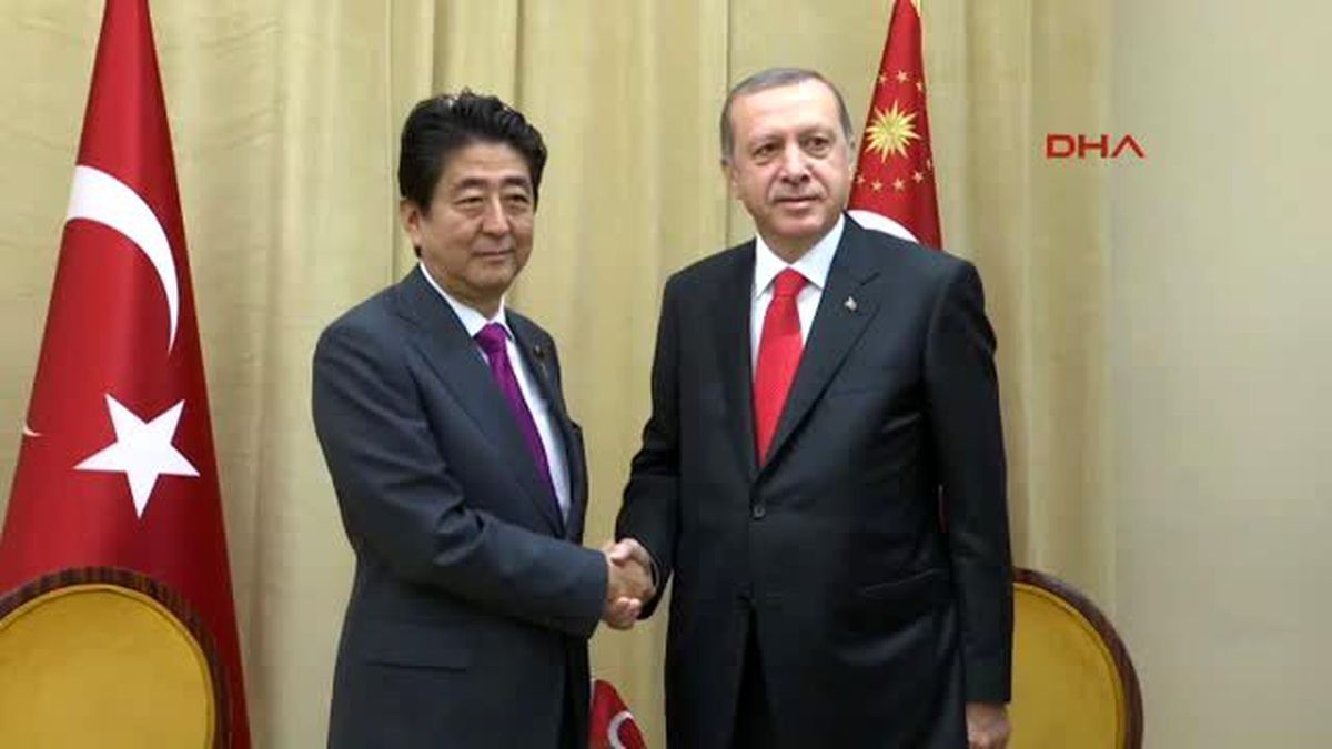 Cumhurbaşkanı Erdoğan, Japonya Başbakanı Şinzo Abe\'yi Kabul Etti
