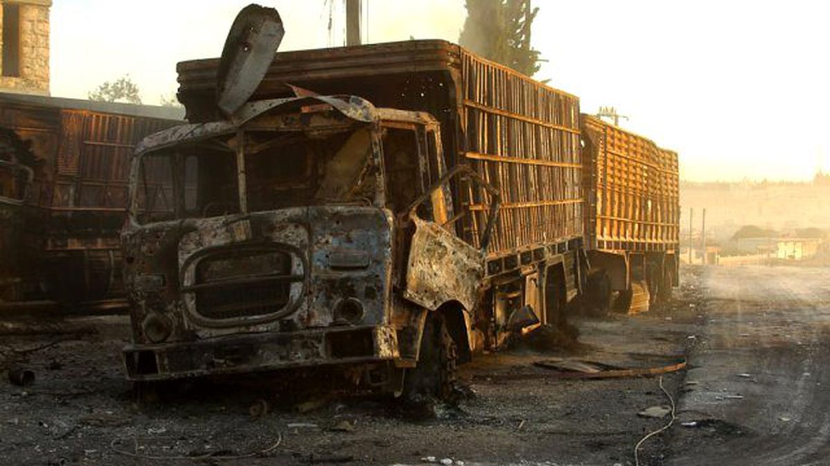 Halep\'te İnsani Yardım Konvoyunun Vurulması