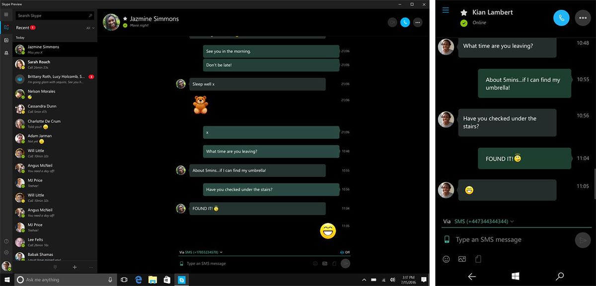 Skype\'ın Mesajlaşma Özelliği Pc\'de!