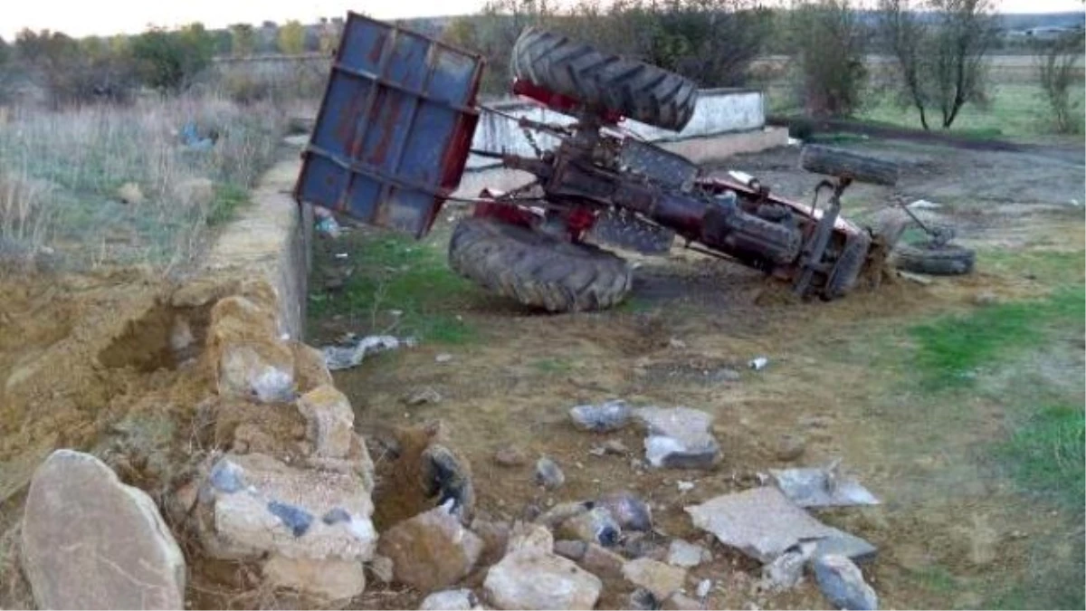 Tekirdağ\'da Traktör Devrildi: 1 Yaralı